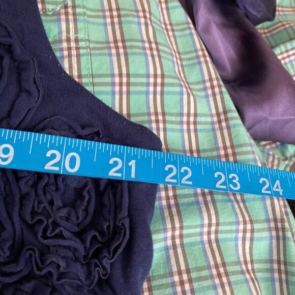 Design History Dress Womens Sz‎ 2X Navy Blue Floral Applique Sheath Tank Stretch - Picture 3 of 8